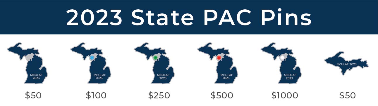 2023 State PAC Pin Designs